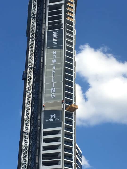 Meriton Custom Printed Building Wrap