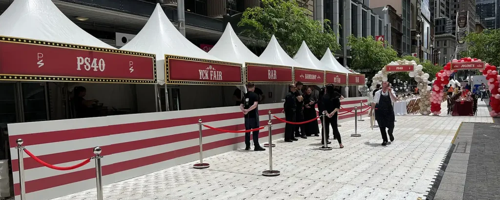 Coreflute Signage YCK Laneway Event - Various sizes (large) Corflute & pull up banners - Mesh Direct