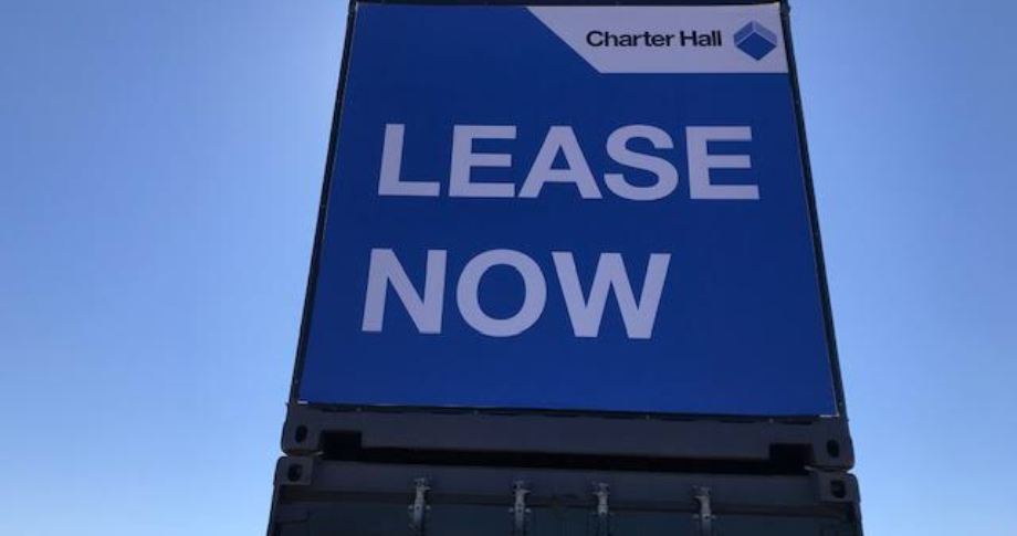 Charter Hall Vinyl container signage