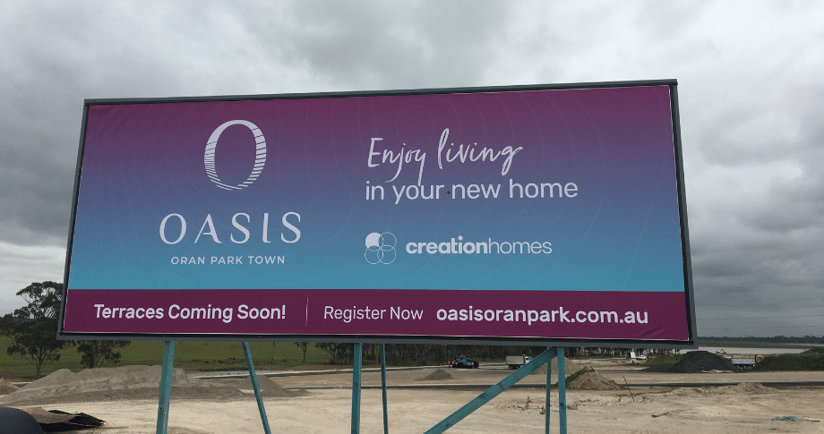 Creation Homes Billboard