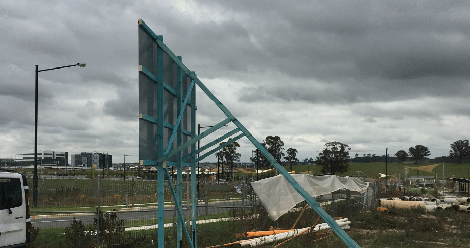 Side of a billboard