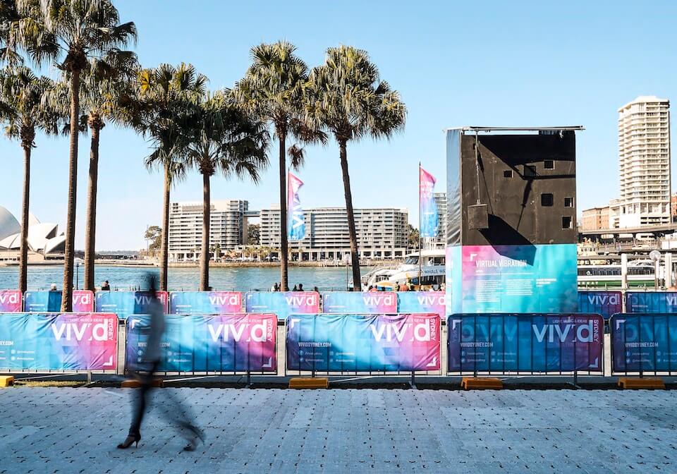 Crowd Control Barrier Signs Vivid