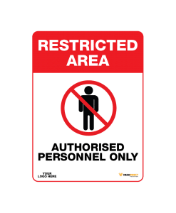 Authorised personnel Construction Site Signs