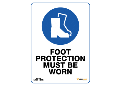 Foot Protection Safety Sign