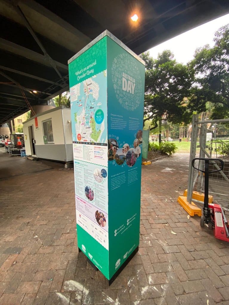 Department of Premier and Cabinet Australia Day Event Signage