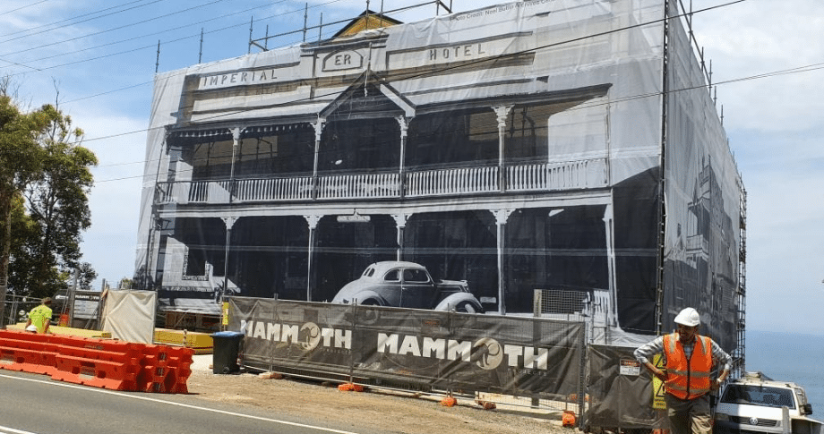 imperial hotel building wrap