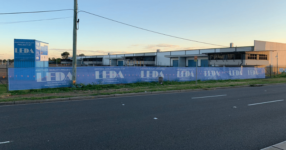 Leda holdings wind mesh banners