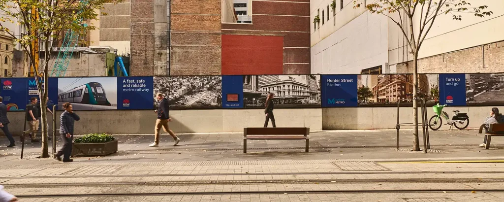 Fire Rated Vinyl Hoarding Banners - Mesh Direct