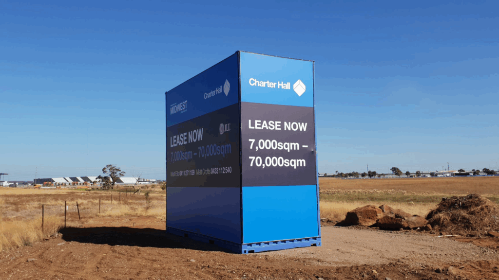 custom printed container signage