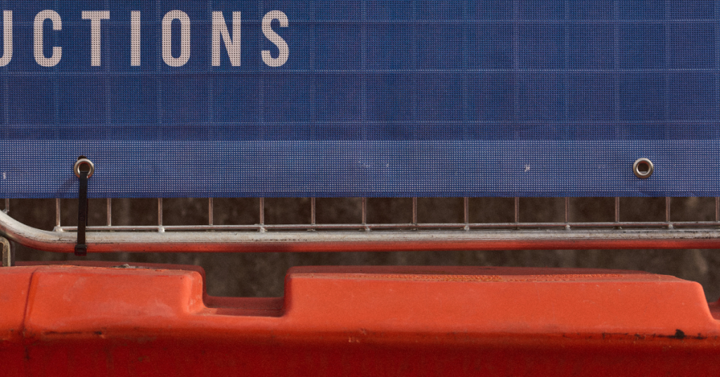 Adco constructions banner mesh close up