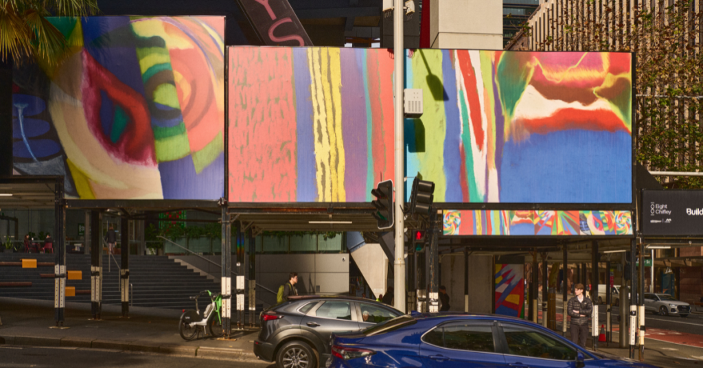 Vinyl hoarding in Sydney City Grand Format Print