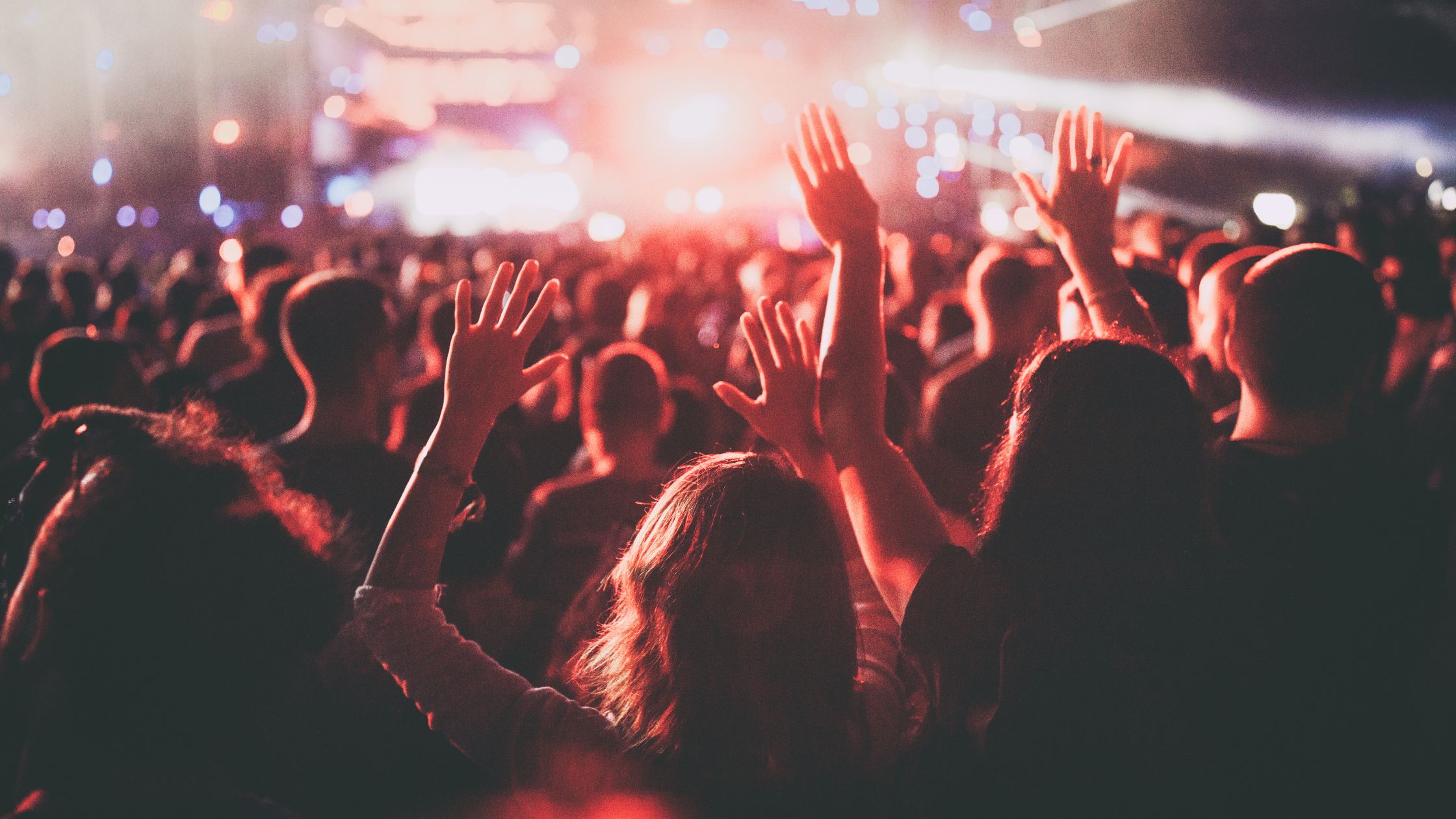 Events festival with party people