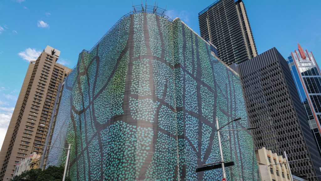 Woolworths CBD Banner building Wrap
