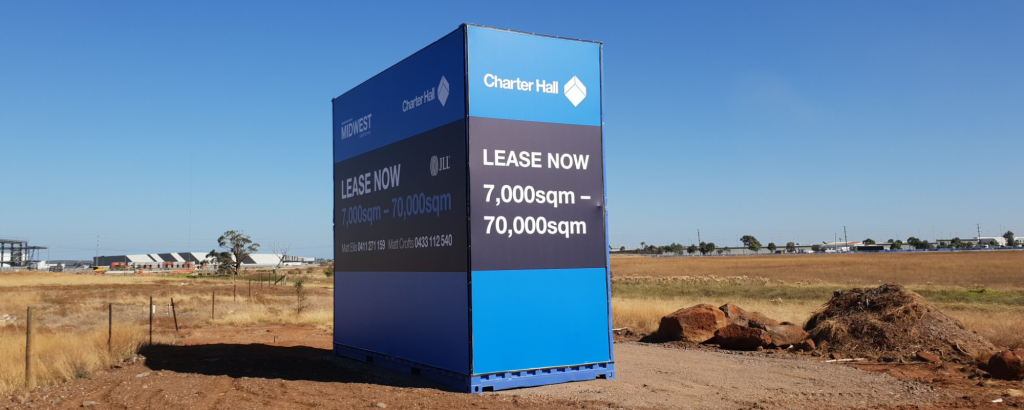 Charter Hall Container SIgnage