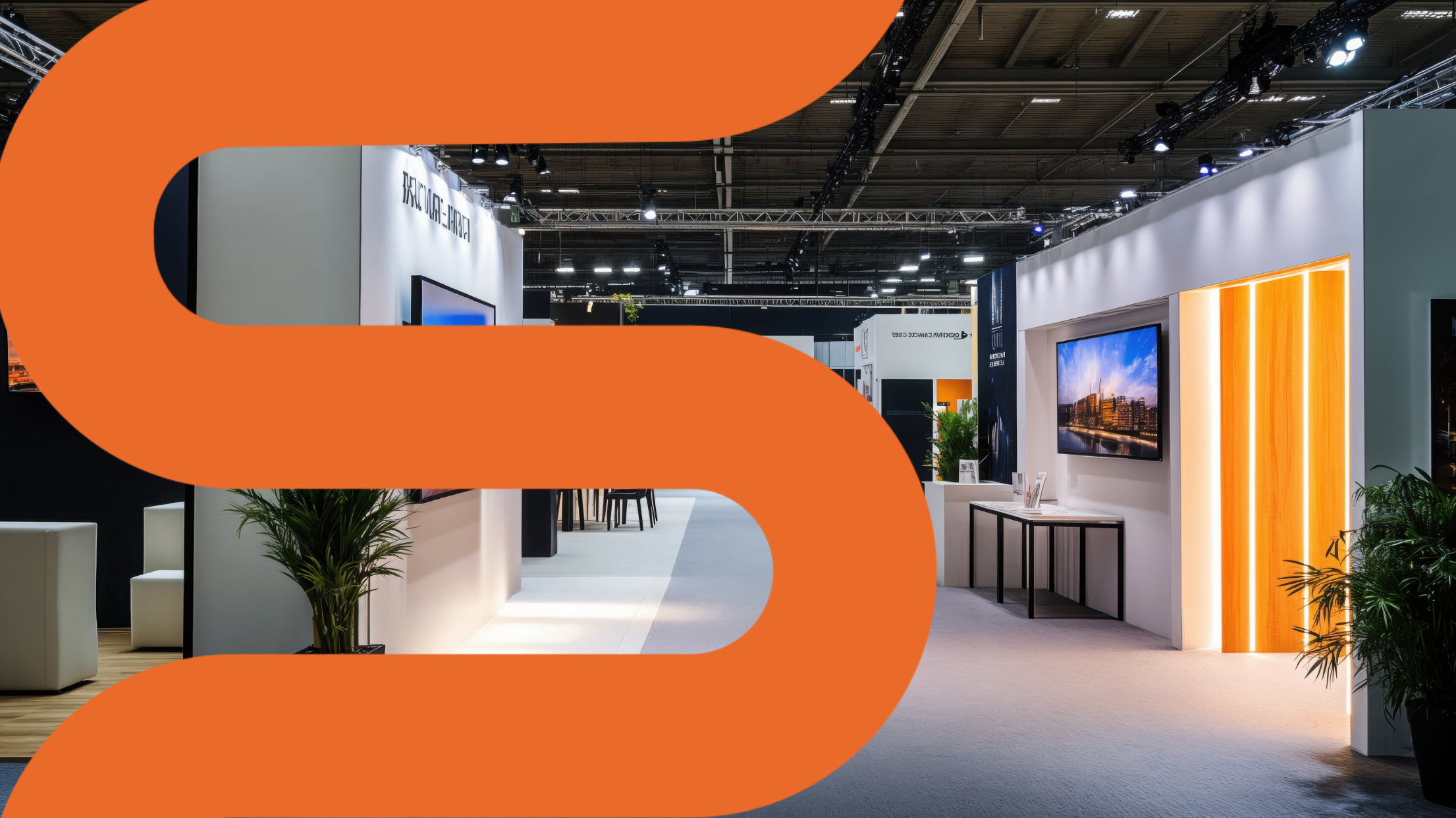 exhibition space branding print