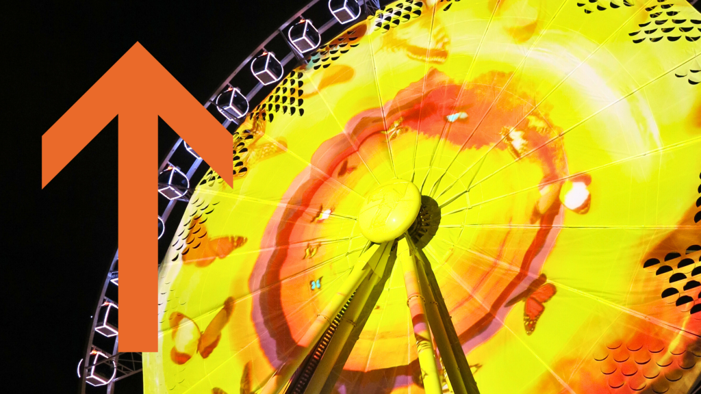 Wheel grand format print for event