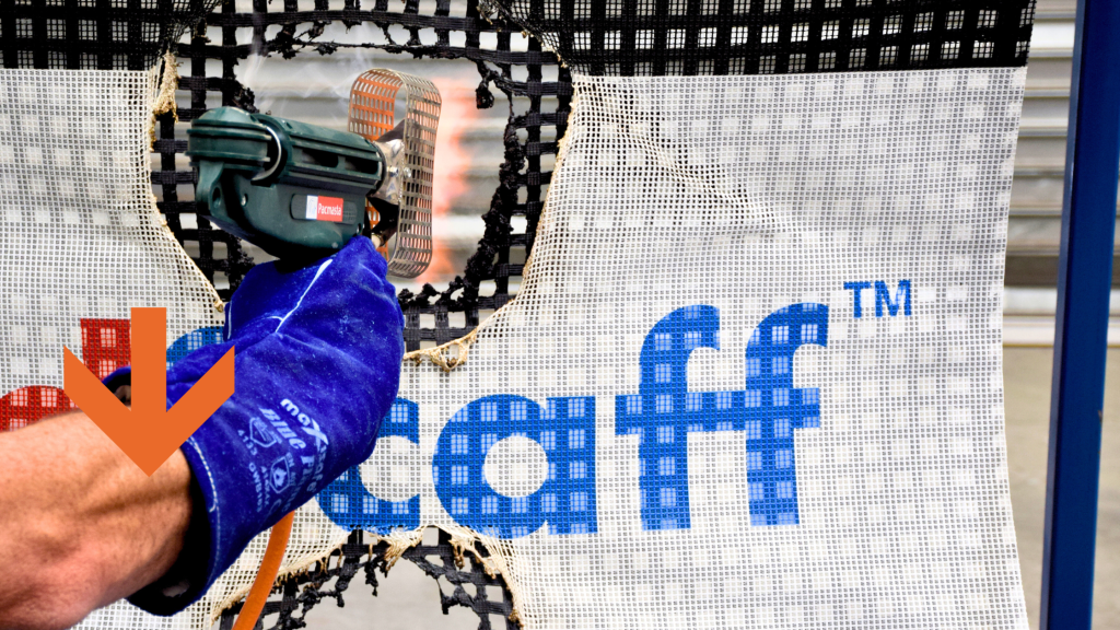 Fire resistant Adscaff containment Mesh for Scaffolds