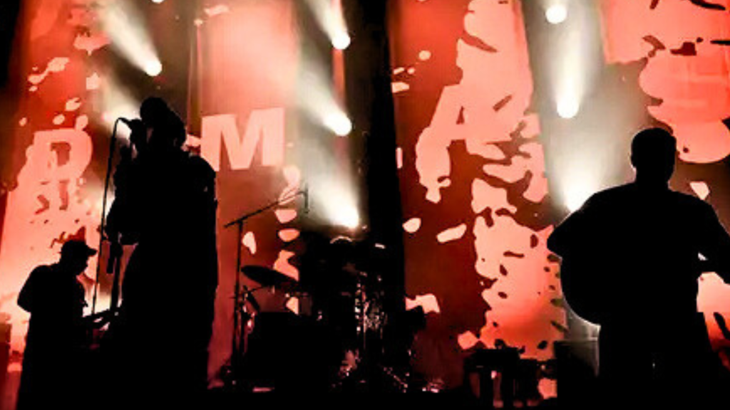 DMAs Stage Backdrop Banner Mesh For Events Mesh Direct