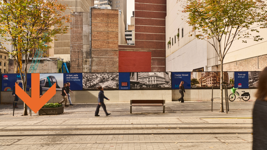 Mesh Direct Vinyl Hoarding For Transport NSW