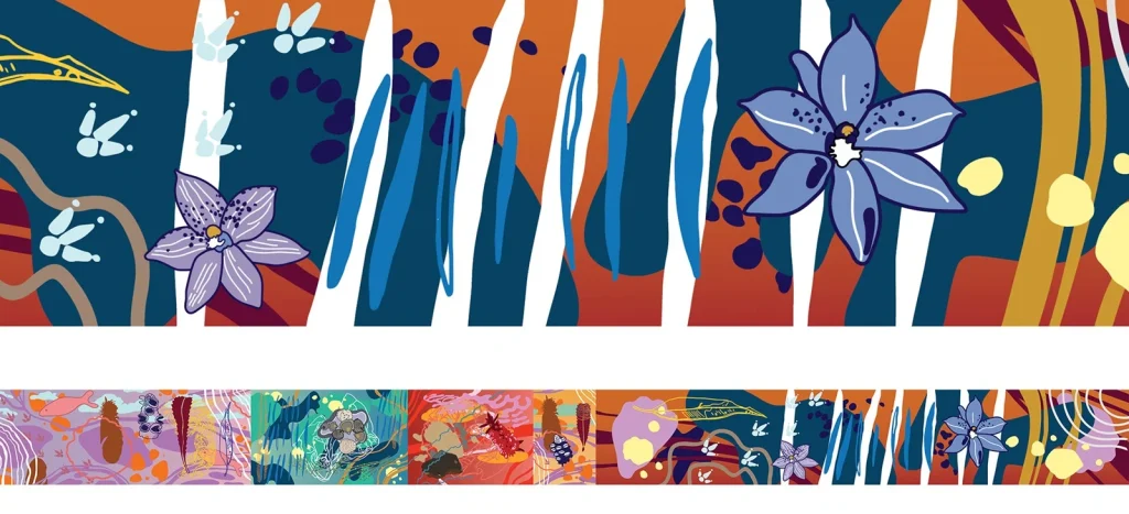 Water and Sandstone City Of Sydney Creative hoardings program