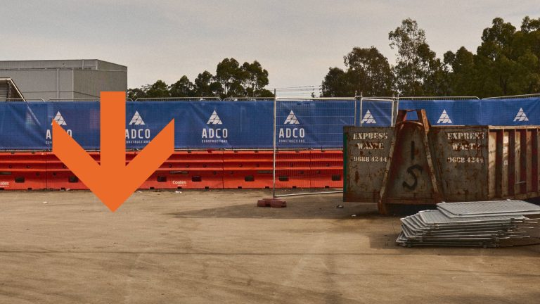 Banner Mesh Construction site branding