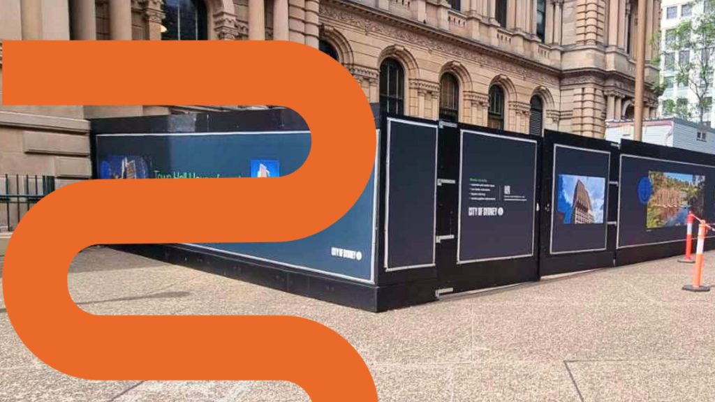 Toen Hall SYdney eco vinyl hoarding sustainable print