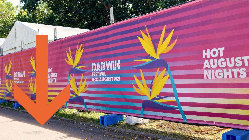 Darwin Festival Custom Printed Banner Mesh