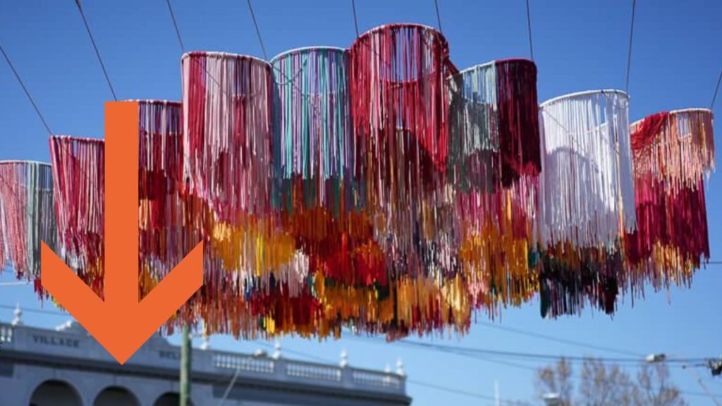 Recycled signage art