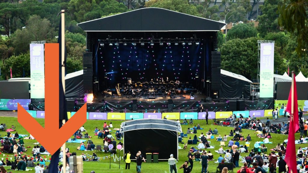 SYdney Festival Stage and Crowd Control Barriers