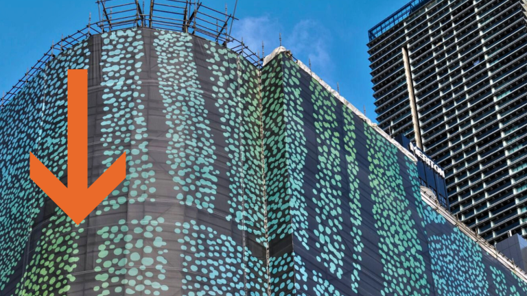 Building Wrap printed banner mesh