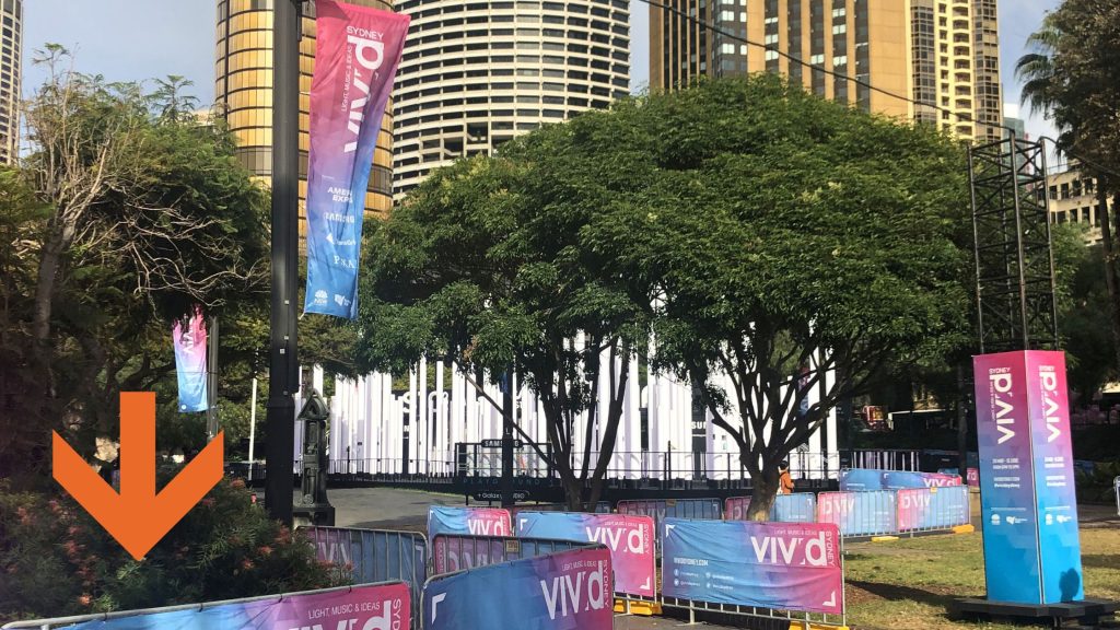 Vivid signage Sydney Vivid Festival
