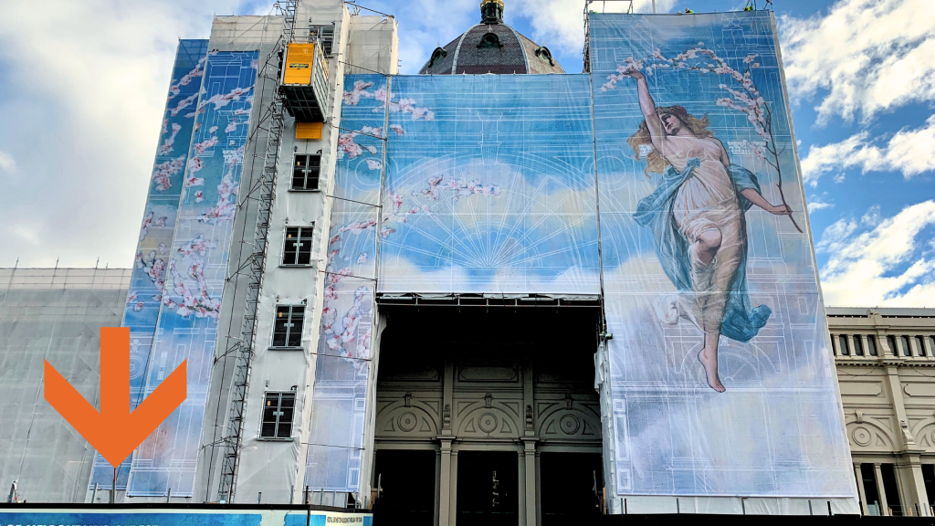 Melbourne banner mesh building wrap