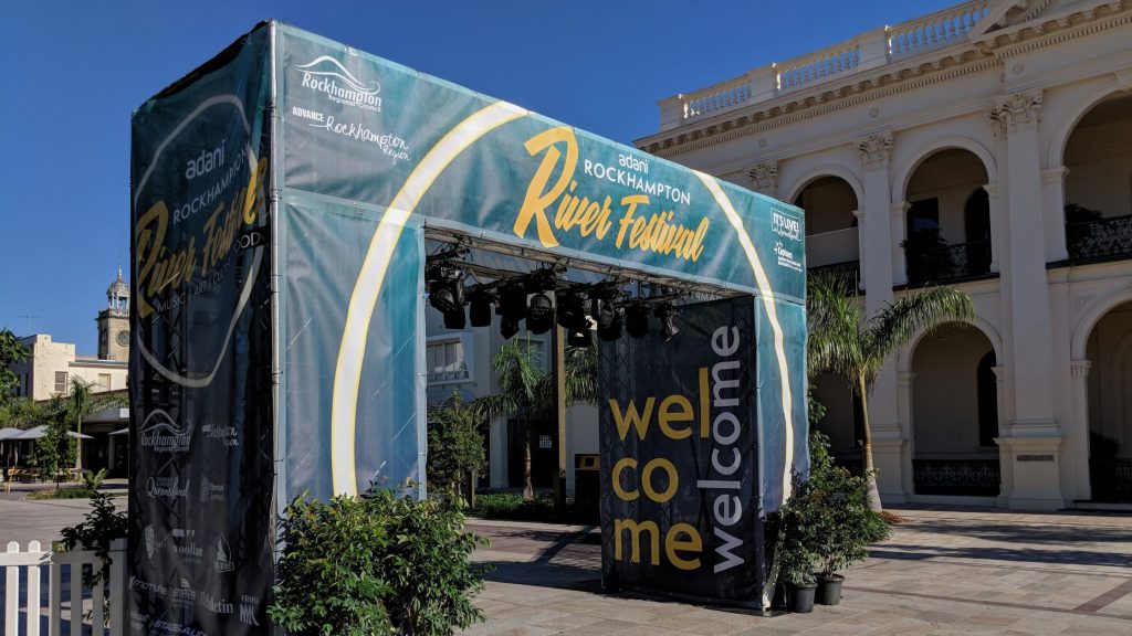 Festival and event printed wayfinding signage