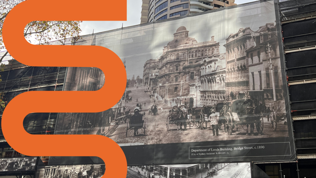 Billboard printed banner mesh construction
