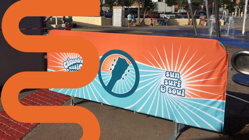 Crowd Control Barriers custom printed ccb