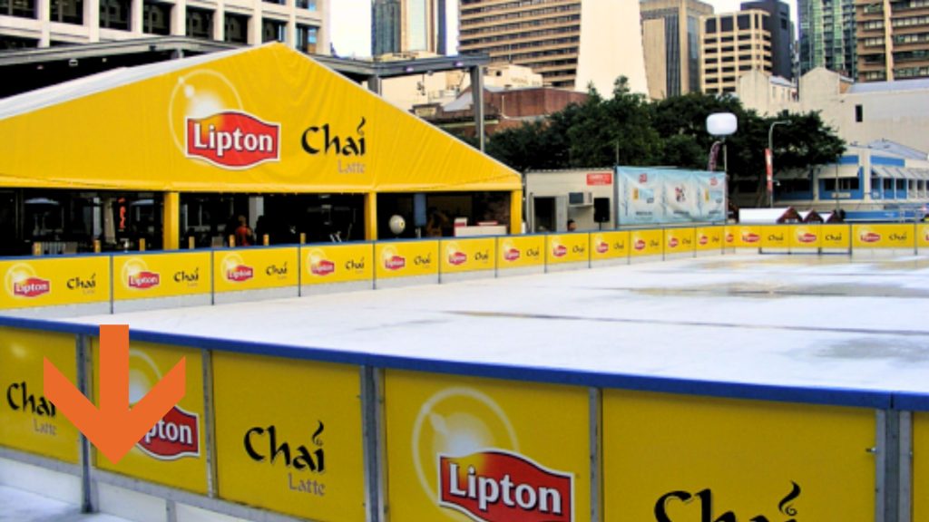 event sponsor signage lipton ice tea