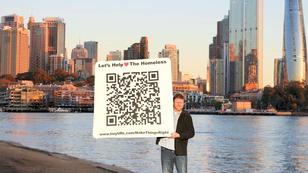 Stan Ghys raising awareness homelessness australia
