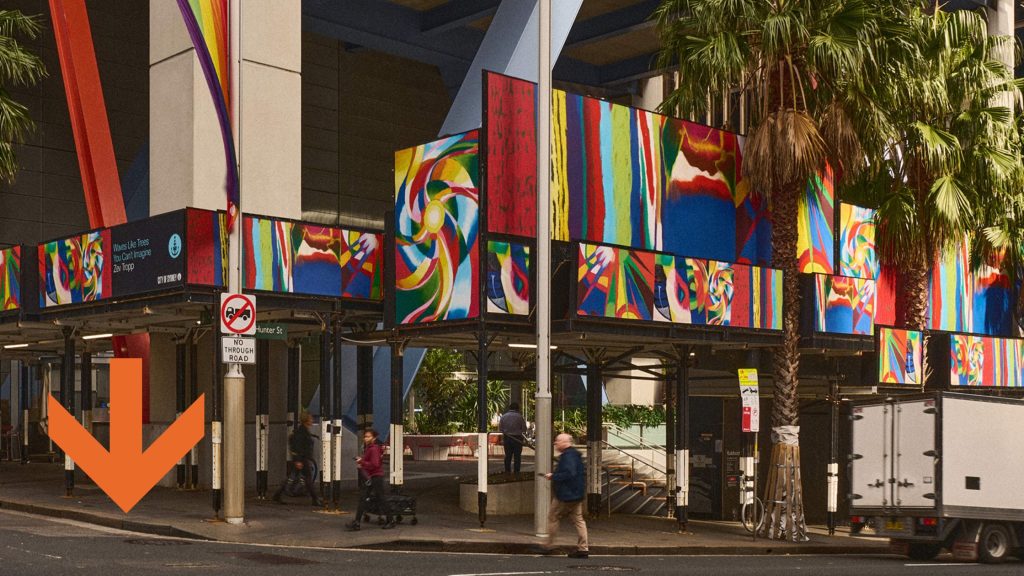 Large hoarding and building wrap with anti graff