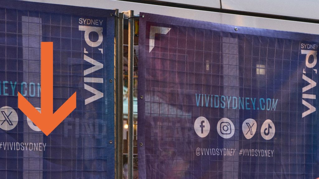 Printed Banner Mesh Vivid Sydney
