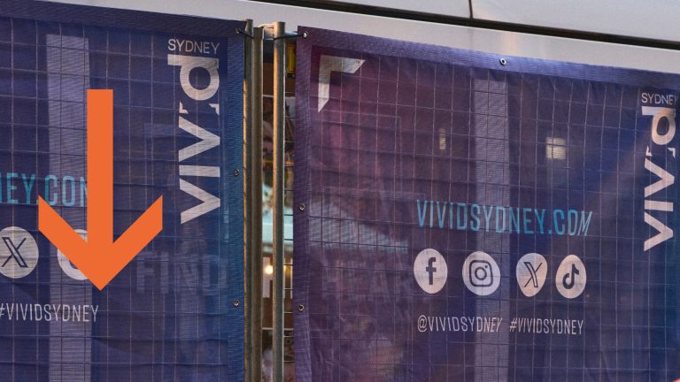 Printed Banner Mesh Vivid Sydney