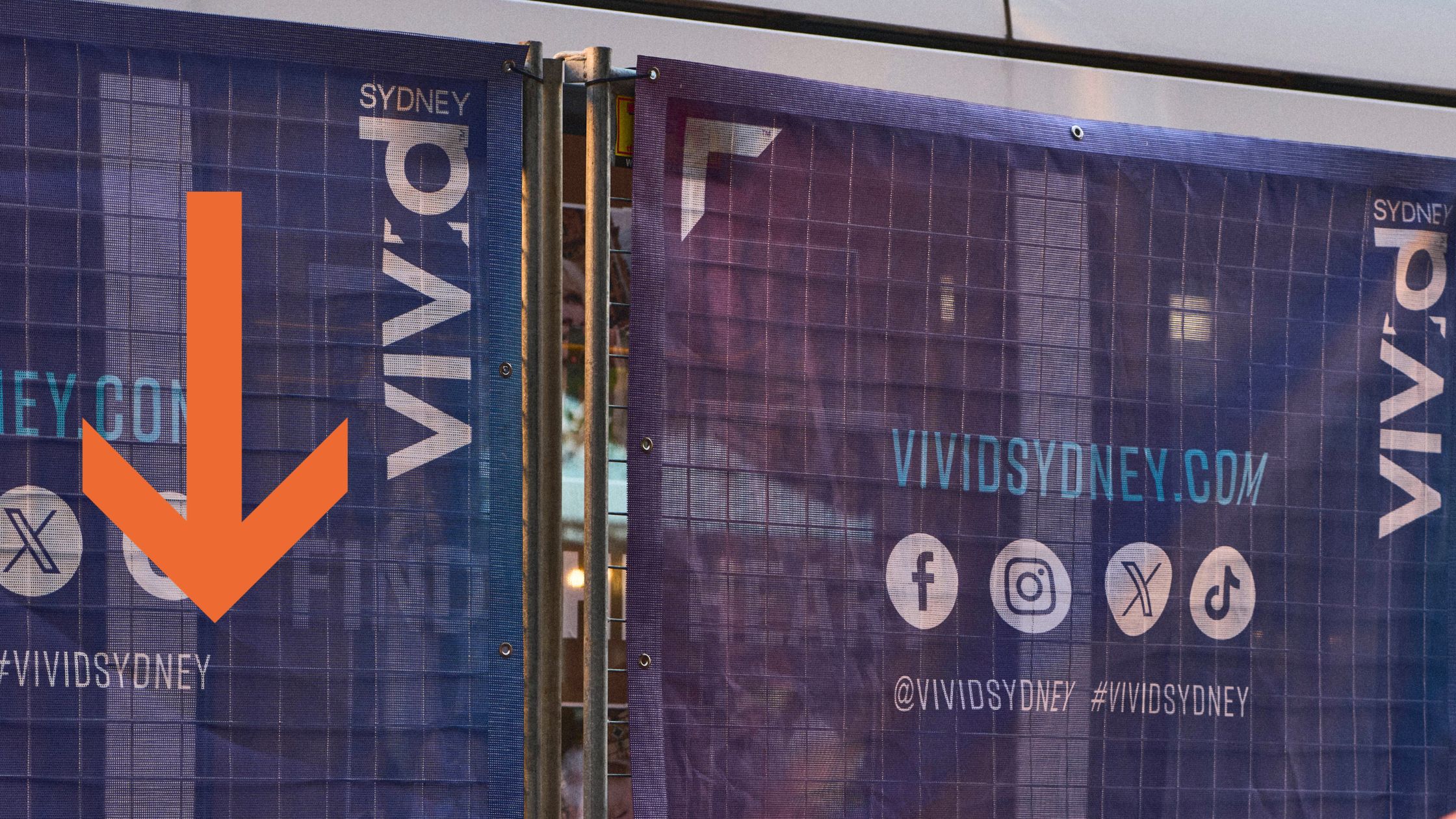 Printed Banner Mesh Vivid Sydney