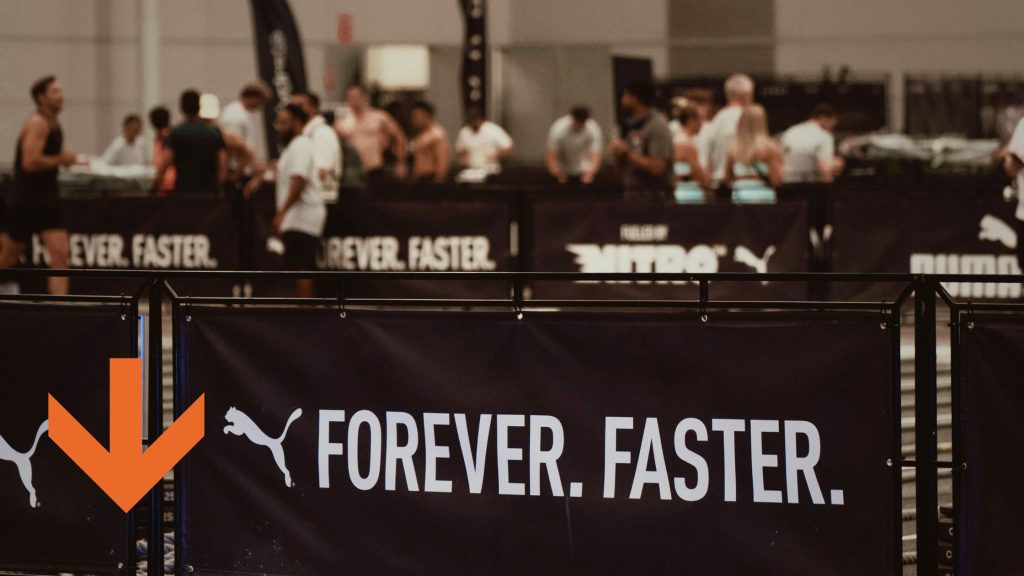 Sports event signage