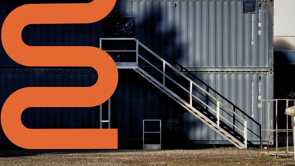 Shipping container mining office