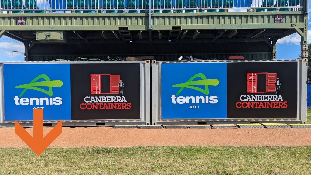 Shipping container sports event